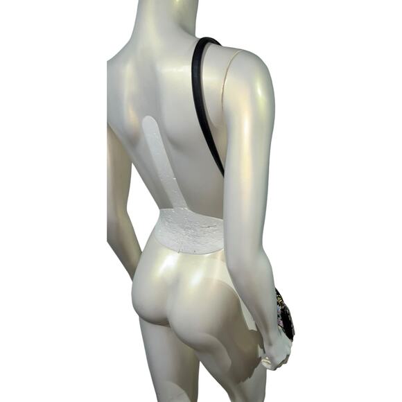 Betsey Johnson Floral Dog Face Crossbody Wallet Bag - Picture 8 of 11